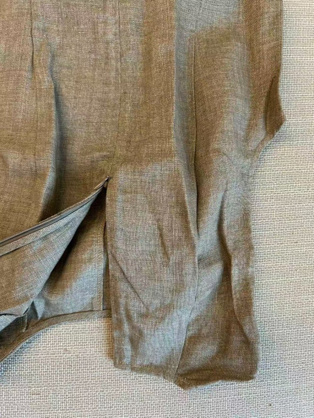 Reformation Cecilia Linen Midi Dress Sz4 Dark Camel French Quiet Lux Minimalist - Picture 6 of 9